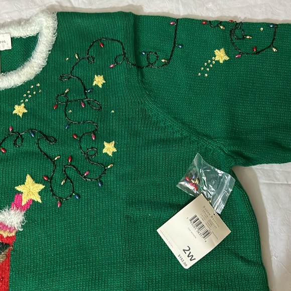NWT Christmas Themed Susan Bristol Sweater Size 2W - Picture 6 of 10